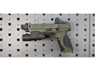 ULTRA RARE - SMITH & WESSON M&P 9 PC OR COMP 9MM ODG W/ TRIJICON RMR & CLD DEF LIGHT